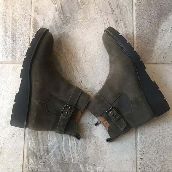 Franco Sarto Meridian Water-Resistant Suede Ankle Boots, Size 8M Women. - Picture 7 of 12